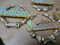 Name Bamboo Earrings