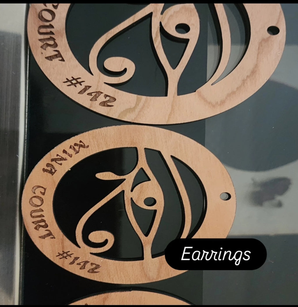 Custom Wooden Earrings